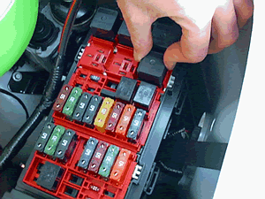 Locate relay and remove